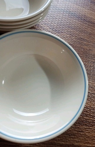 Vintage Corelle First of Spring / Blue Lilly 6-1/4" Cereal/Soup Bowls - Set of 5 - Picture 3 of 8
