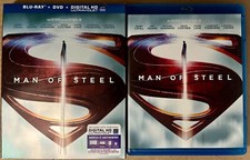 MAN OF STEEL 3 DISC BLU-RAY/DVD COMBO 2013 PRE-OWNED