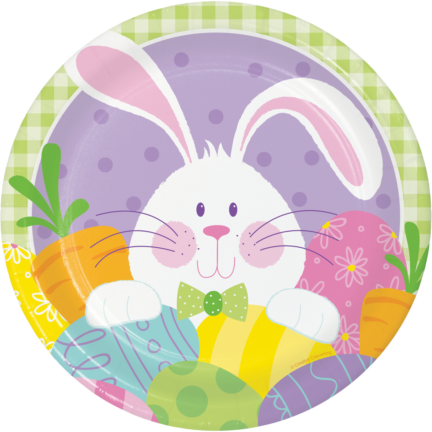 Easter Party Plates Pretty Cute Kids Bunny Rabbit & Eggs Paper 23cm Plates x 8