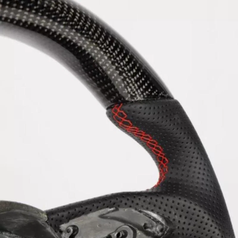 Volante para Audi B8.5 A3 A4 A5 2014-2016 fibra de carbono plano deportivo NUEVO Foto 4 de 4