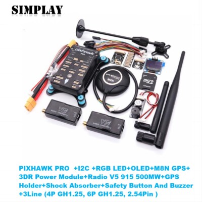 Pixhawk PRO Flight Controller with GPS and V5 500MW 915Mhz Telemetry Radio