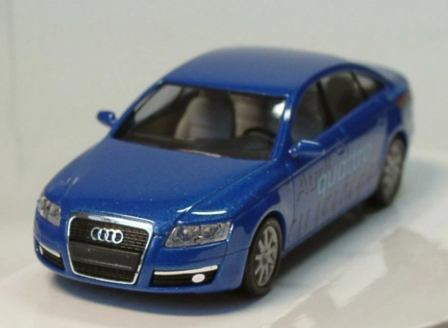 RARO! Audi A6 Quattro Sedán - Busch 1:87 HO - Azul Sedán 49601 Foto 3 de 4