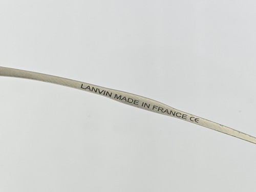 VINTAGE LANVIN MODEL 1246 C01 OVAL HALF RIM GLASSES FRAME EYEGLASSE + CASE - Picture 2 of 23