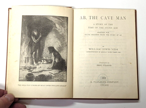 AB The Cave Man, William Lewis Nida 1919 A Flanagan Hardcover Illustrated - Picture 2 of 11