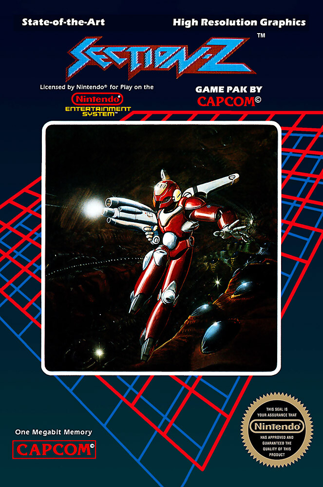 Section Z Original Nintendo NES BOX ART Premium POSTER MADE IN USA