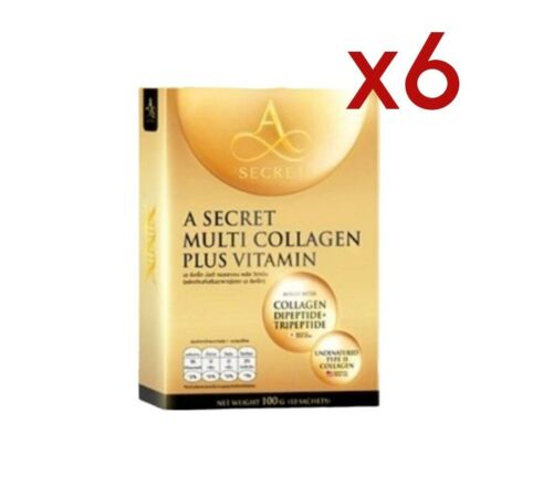 3x A SECRET Multi Collagen Plus Vitamin Healthy Skin  Nourish Firm10 sachets - Picture 1 of 15