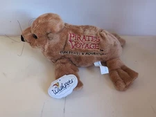 NEW/NWT Wishpets Sonja plush brown seal sea lion Pirates Voyage  2005 with Tags