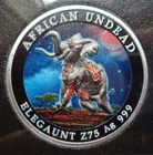 1 oz. ELEGAUNT #6 Zombucks Colorized World Series round .999 fine silver