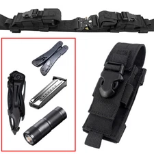Tactical Utility Tool Sheath Holster Organizer Flashlight Mag MOLLE Pouch Holder
