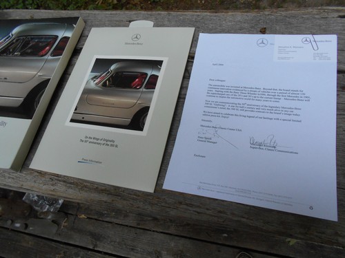 **SELTEN** Mercedes 300SL 50th Anniversary Original Pressesatz - Bild 4 von 6