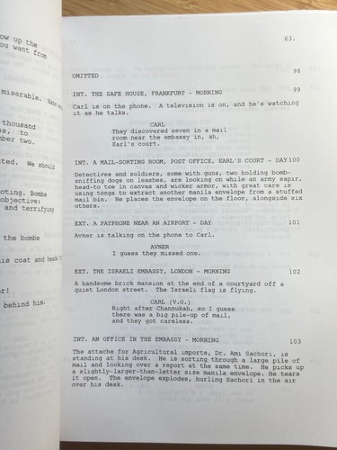 Munich - Original Film Studio Script Screeplay 2005 Steven Spielberg Eric Bana - Picture 5 of 8