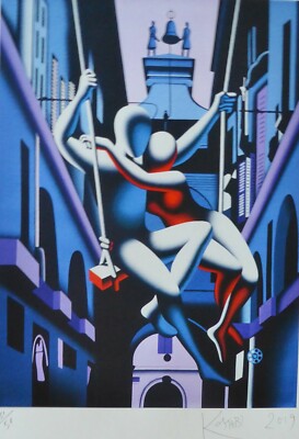 MARK KOSTABI Echoes Of The Present 2019 Handsignierte Urbane Kunst US Künstler