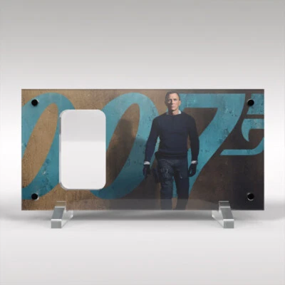 James Bond No Time to Die Ingot Perspex Display