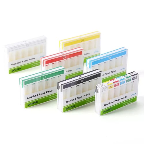 Dental Endo Gutta Absorbent Paper Points Fiber Taper 0.02/0.04/0.06 15#-40# - Picture 7 of 38