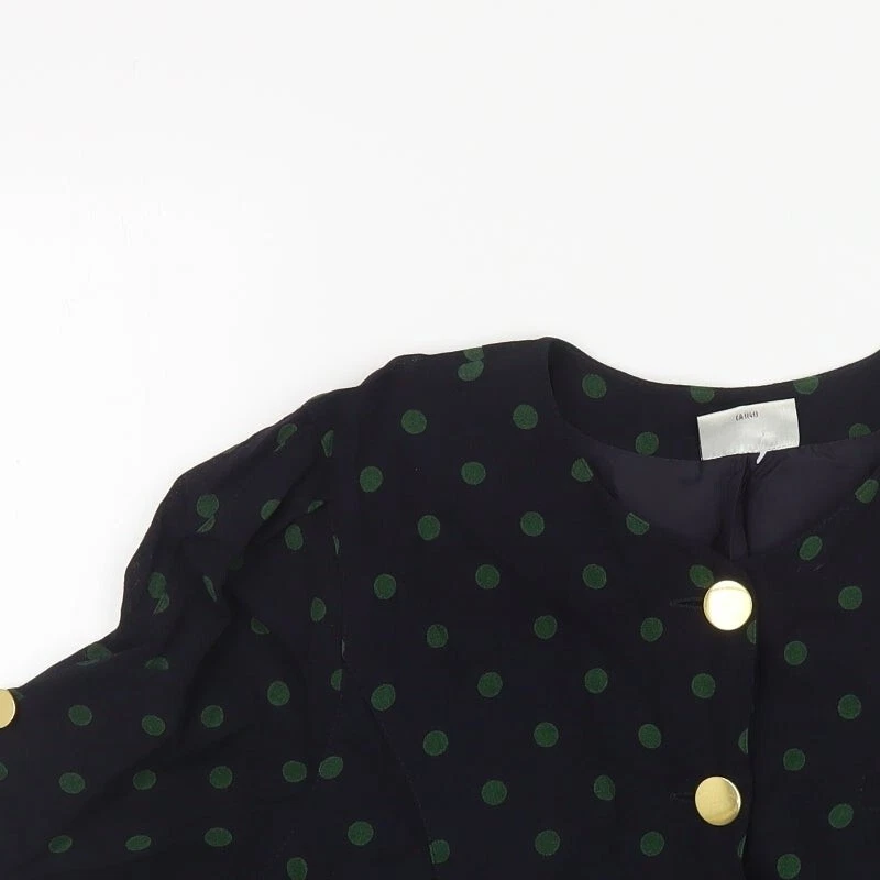 Chaqueta Blazer para mujer Basler azul lunares talla 16 con botones Foto 4 de 4