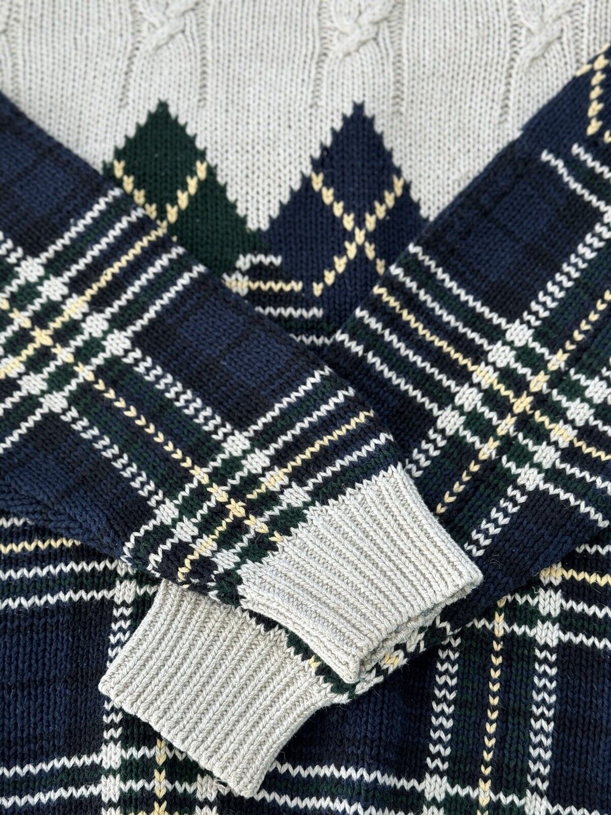 Embassy Row XL Vintage Nordic Aztec  Cotton Sweat… - image 10