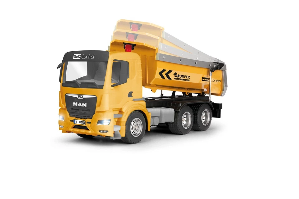 RC MAN TGS 28.430 Dumper Truck 1:14 Kipper LKW ferngesteuert Licht Sound Revell - Bild 2 von 4