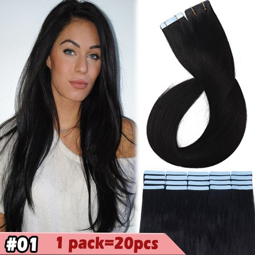 120Gr 80pcs Tape In Brazilian 100% Remy Human Hair Extensions Skin Weft Seamless - Picture 14 of 26