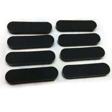 Black Oval Self Adhesive Silicone Rubber Feet Furniture Pads Cushion Protectors