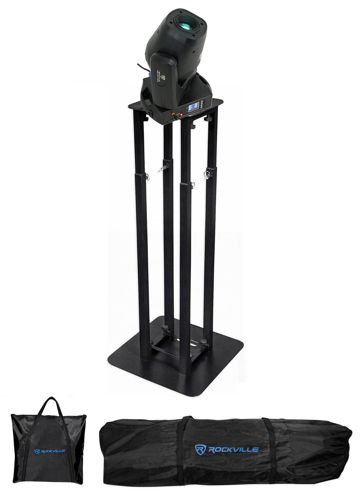 Rockville ROCK SPOT 260W DJ Moving Head Spot / Gobo Light+ 8 футов. Черная подставка для тотема