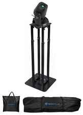 Rockville ROCK SPOT 260W DJ Moving Head Spot/Gobo Light 8 ft. Black Totem Stand