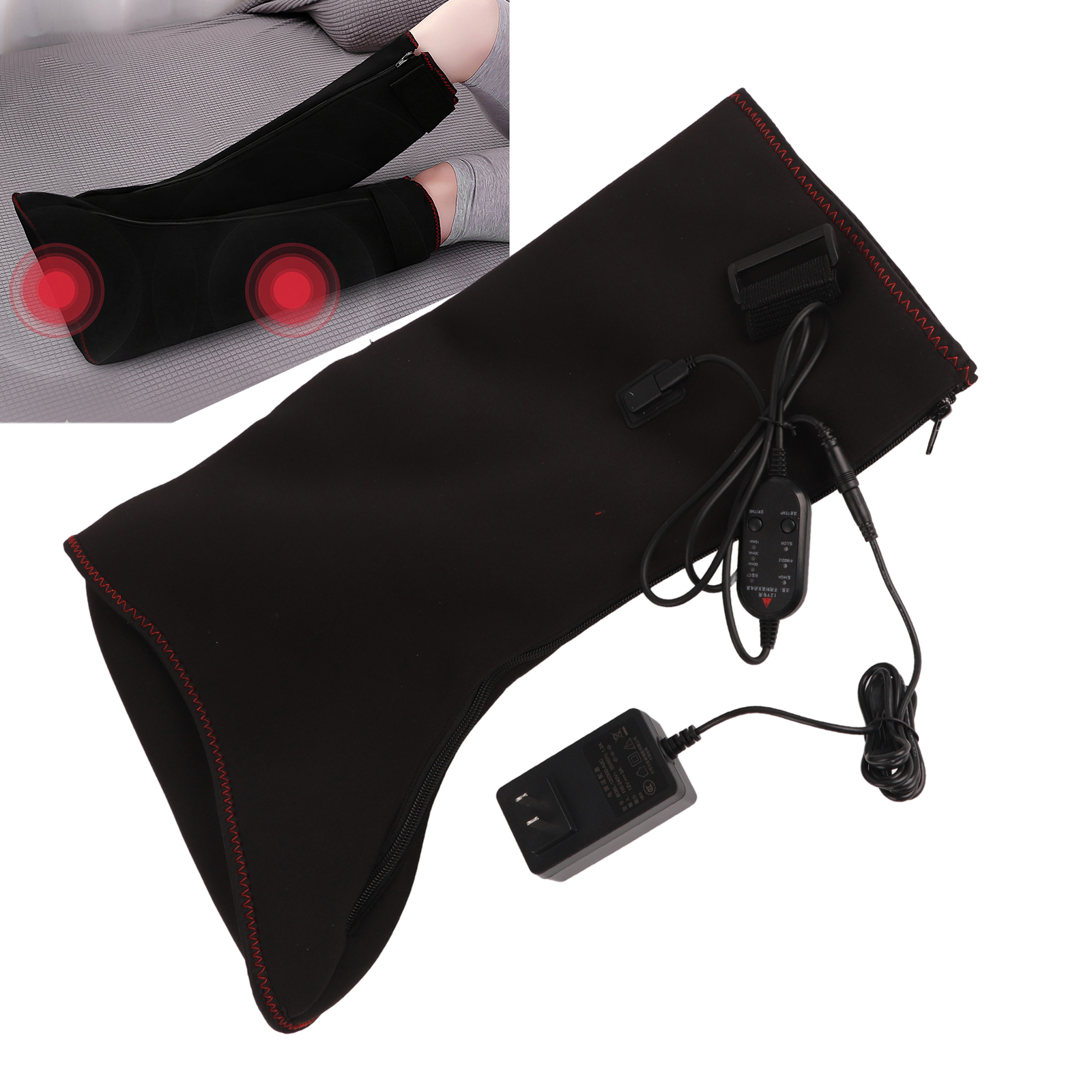 Botas térmicas para piernas y pies Máquina calentada para rodillas pantorrillas para pies pantorrillas músculo DGD