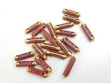Mercedes 20pc Ceramic/Bakelite 16amp Red Torpedo Bullet Fuse Kit NLA Rare NOS