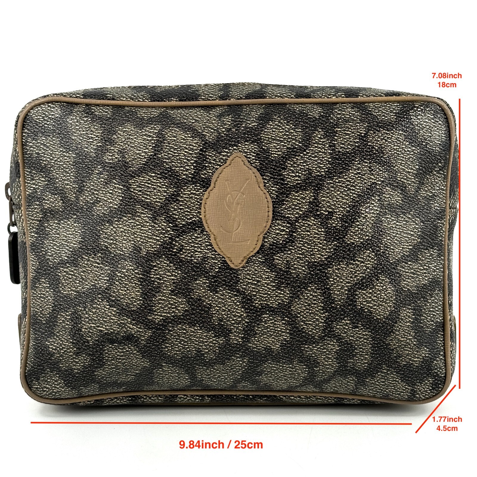 Borsa pochette Yves Saint Laurent in pelle leopardata dal GIAPPONE