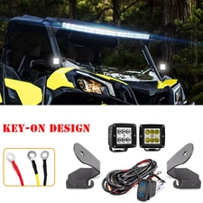 WEISEN A Pillar 3" LED Pods Mount Key-on Wire For Can Am Commander 700 1000R Max