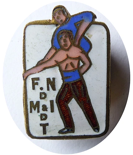Insignia Fédération Nationale des Moniteurs et Instructeurs signed Couloy Paris