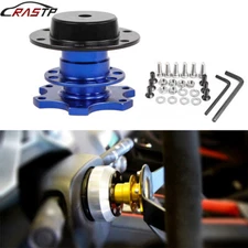 Car Steering Wheel Quick Release Aluminum6 Hole Snap Off Hub Adapter Boss Kit