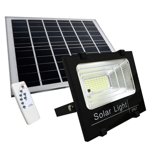 FARO LED CON PANNELLO SOLARE CREPUSCOLARE DA 25W+ TELECOMANDO - Foto 9 di 10