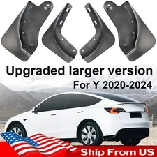 Large Mud Flaps Splash Guard 4x Mudguards Front Rear For Tesla Model Y 2020-2024