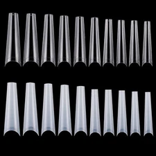 500pcs False Nail Tips C Curve Half Cover Extra Long Fake Finger Nails Nail Art