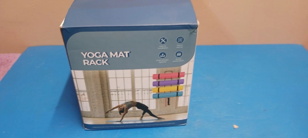 Yoga Mat Holder Wall Mount: Yoga Mat Home Storage Organizer Rack Metal