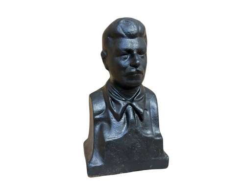 Busto de Iván Franko. Estatua de escritor. Antigüedades. Decoración del hogar. Artefacto histórico. - Imagen 10 de 11