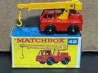 1969 Lesney Matchbox Series Iron Fairy Crane, Red, #42