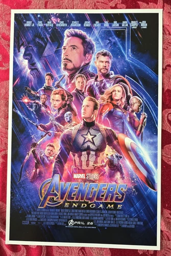 Marvel The Avengers Endgame  11" x 17" Collector's Movie Poster ORIGINAL Downey