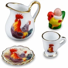 Dollhouse Miniature Reutter Rooster Breakfast 1:12 inch scale B441 DollysGallery