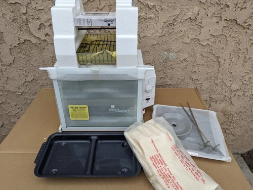 New Ronco Showtime Compact Rotisserie + Accessories 3000T WITH GLOVES Tray