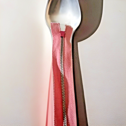 KZO Vintage HOT PINK #138 Closed End Aluminum Metal Zipper 12" in - Picture 4 of 9
