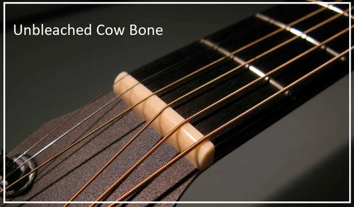 AlwaysHandCrafted UNBLEACHED BONE NUT for Vintage GIBSON Guitar - 40mm / 1 9/16"