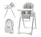 Foldable Baby High Chair 3 In 1 Adjustable Height Recline Tray - NEW