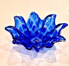 Art Glass Vetro Eseguito Murano Style Quilted...