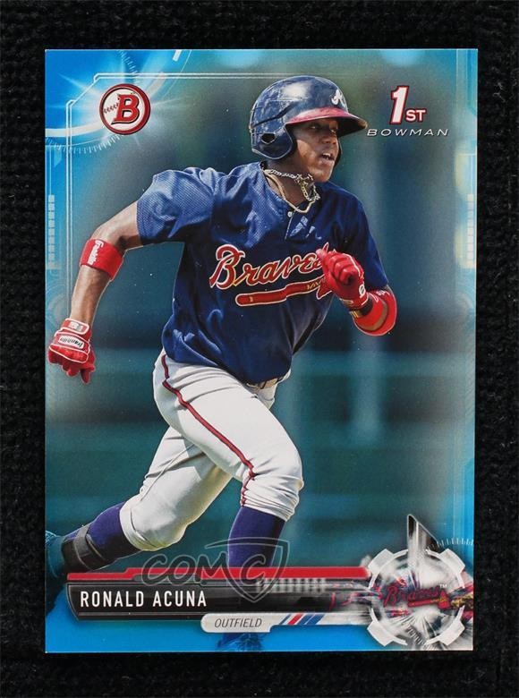 2017 Bowman Prospects Blue 62/150 Ronald Acuna Jr Ronald Acuna #BP127 12lp