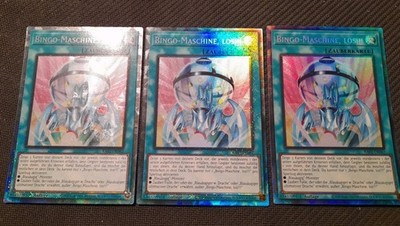 3x Bingo Maschine, los!!! - Collector Rare , Deutsch !!! Playset Seto Kaiba 