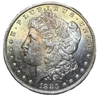 1883 - O Morgan Silver Dollar Attractive Golden Toning Obverse BU Coin