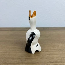 Vintage Hand Painted Swan Goose Pie Bird Vent Ceramic Funnel Kitchen Collectible