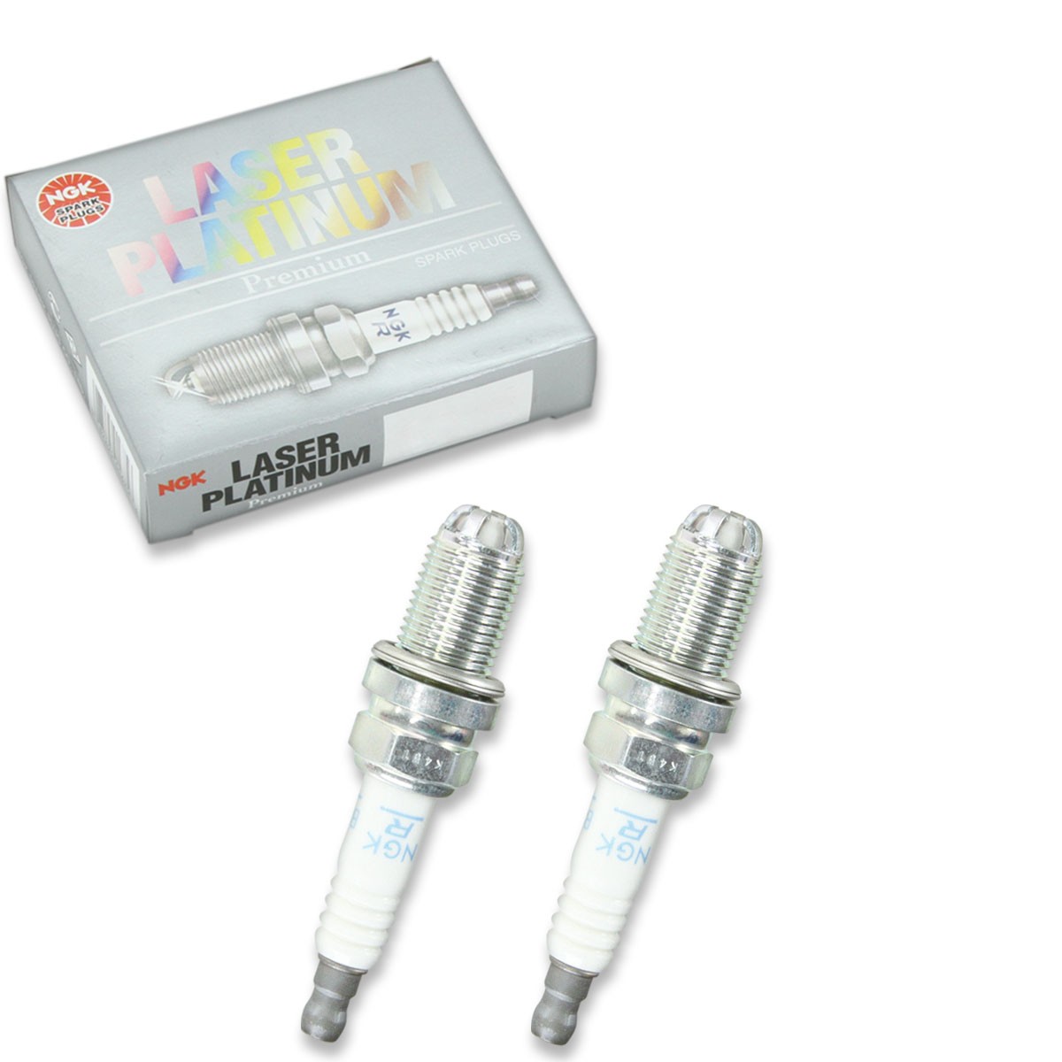 2 pc NGK 3199 BKR6EQUP Laser Platinum Spark Plugs for PK20TT IK20TT FR7DQP eg