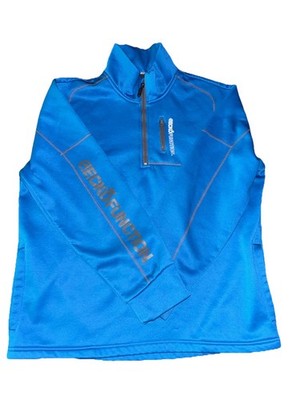 Ecko Function Mens Blue Pullover 1/4 Zip Long Sleeve Athletic Top Size M